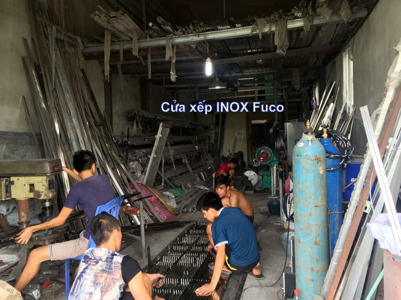 Làm cửa xếp INOX - Cửa xếp INOX Fuco