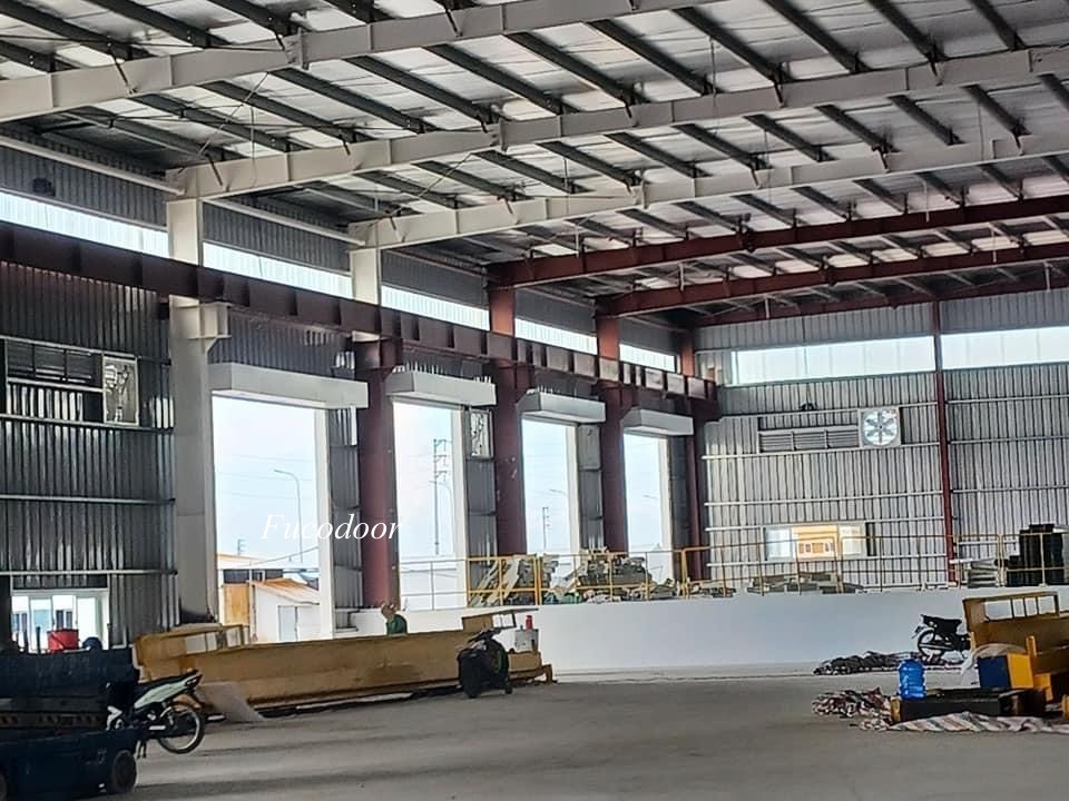 Báo giá cửa cuốn nhà xưởng, Cửa cuốn siêu trường 1,2ly, Cửa cuốn Siêu Trường tại Nghệ An