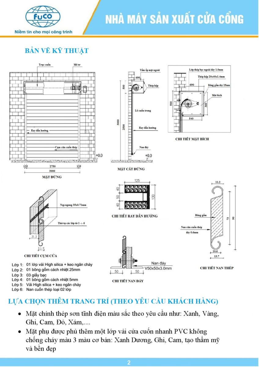 Cửa cuốn thép chống cháy EI