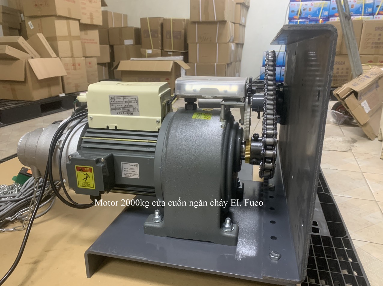 Mô tơ cửa cuốn chống cháy, cửa cuốn chống cháy EI60, E120