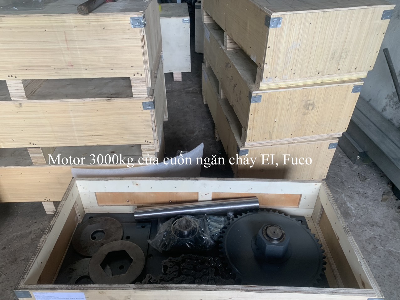 motor cửa cuốn ngăn cháy EI