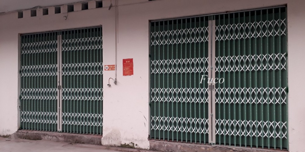 Mẫu Cửa xếp đài loan có lá gió siêu bền